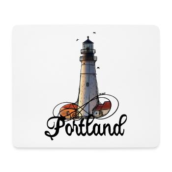Leuchtturm Portland Maine - Mousepad (Querformat) - Weiß - Vorne
