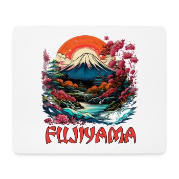Fujiyama Fuji für einen Japaner oder Japan - Mousepad (Querformat) - Weiß - Vorne