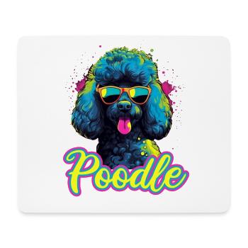 Pudel Hund Hunderasse für ein Pudel Frauchen und - Mousepad (Querformat) - Weiß - Vorne