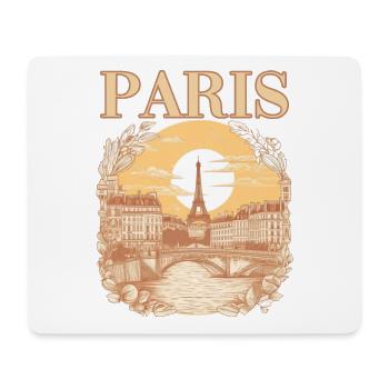 Paris Eiffelturm Bonjour Souvenirs - Mousepad (Querformat) - Weiß - Vorne