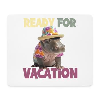 Ready For Vacation für einen Strandurlaub - Mousepad (Querformat) - Weiß - Vorne