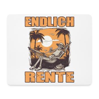 Endlilch Rente Palmen Hängematte Strand Sarkasmus - Mousepad (Querformat) - Weiß - Vorne