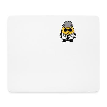 Ananas Kawaii mignon dans la poche de style Gangster Mafia - Tapis de souris (format paysage) - blanc - Devant