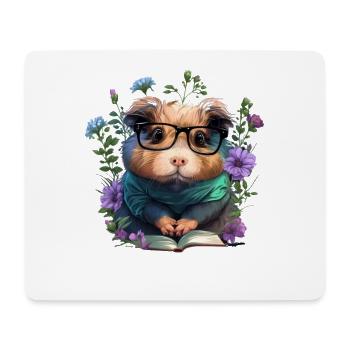 All The Cool Kids Are Reading Meerschweinchen - Mousepad (Querformat) - Weiß - Vorne