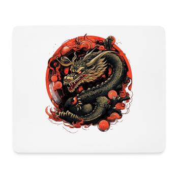 Asiatisch Drache Anime Japanisch Meer Wellen - Mousepad (Querformat) - Weiß - Vorne