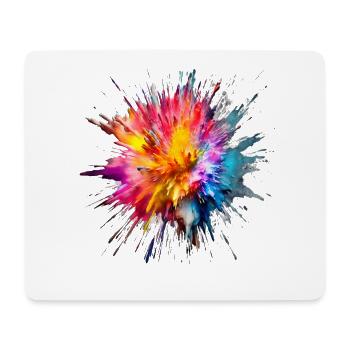 Color Splash für Männer und Frauen - Mousepad (Querformat) - Weiß - Vorne