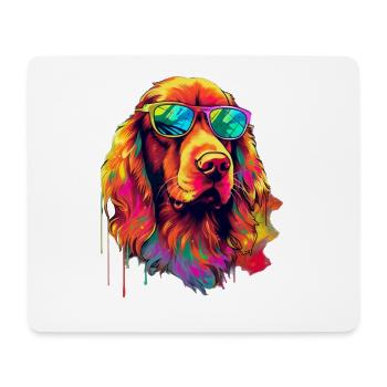 Irish Red Setter Hund Hunderasse - Mousepad (Querformat) - Weiß - Vorne