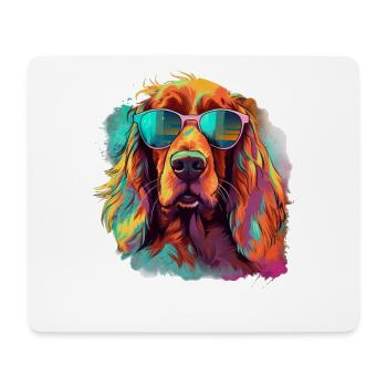 Irish Red Setter Hund Hunderasse - Mousepad (Querformat) - Weiß - Vorne