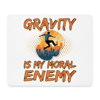 Parkour Le Parcour Freerunning Extremsport - Mousepad (Querformat) - Weiß - Vorne