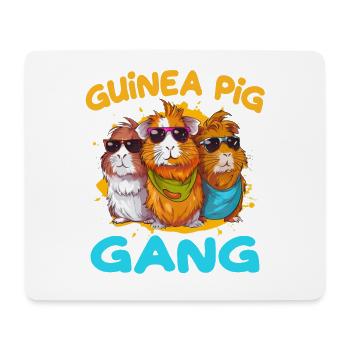 Guinea Pig Gang für eine Meerschweinchen - Mousepad (Querformat) - Weiß - Vorne