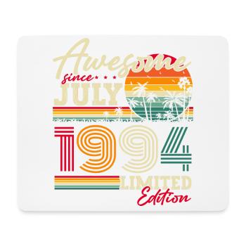 Juli 1994 Jahrgang Geburtstag Vintage Geschenk - Mousepad (Querformat) - Weiß - Vorne