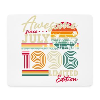 July 1996 Vintage Birthday Vintage Gift - Mouse Pad (horizontal) - white - Front