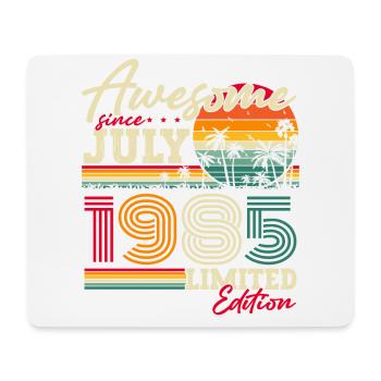 Juli 1985 Jahrgang Geburtstag Vintage Geschenk - Mousepad (Querformat) - Weiß - Vorne