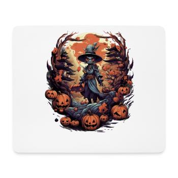 Bad Pumpkin Böser Kürbis Halloween Nostalgie - Mousepad (Querformat) - Weiß - Vorne