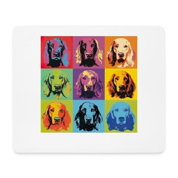 Irish Red Setter Hund Hunderasse Pop Art - Mousepad (Querformat) - Weiß - Vorne