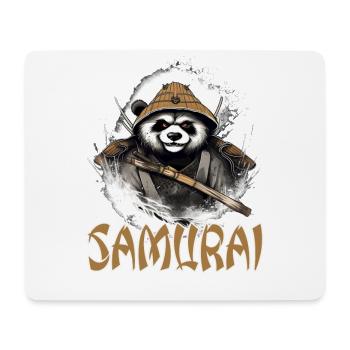 Japanischer Panda Samurai Style für Panda Fans - Mousepad (Querformat) - Weiß - Vorne