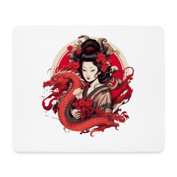 Japan Tradition Japanisch Kultur Frau - Mousepad (Querformat) - Weiß - Vorne