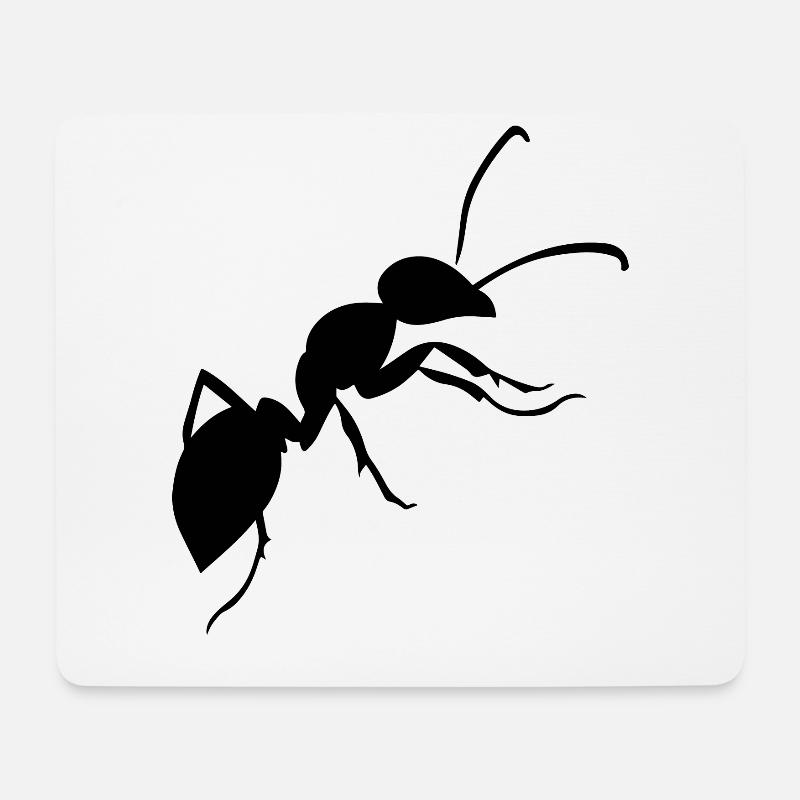 Ameise - Mousepad (Querformat) - Weiß