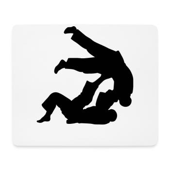 Brazilian Jiu-Jitsu BJJ - Mousepad (Querformat) - Weiß - Vorne