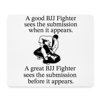 BJJ Zitat - Mousepad (Querformat) - Weiß - Vorne