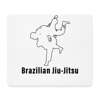 Brazilian Jiu-Jitsu BJJ - Mousepad (Querformat) - Weiß - Vorne