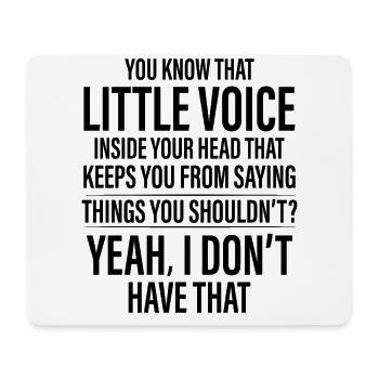 Funny Saying - Mouse Pad (horizontal) - white - Front
