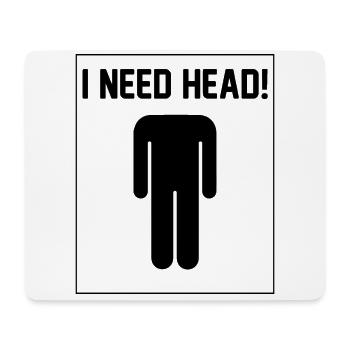 I need Head - Mouse Pad (horizontal) - white - Front