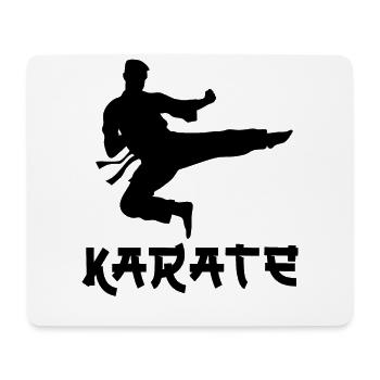 Karaté - Tapis de souris (format paysage) - blanc - Devant