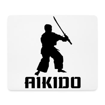 Aïkido - Tapis de souris (format paysage) - blanc - Devant