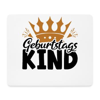 Süßes Geburtstagskind für Kinder und Erwachsene - Mousepad (Querformat) - Weiß - Vorne