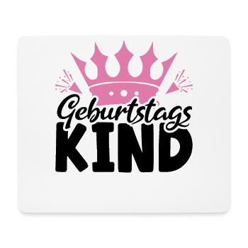 Süßes Geburtstagskind für Kinder und Erwachsene - Mousepad (Querformat) - Weiß - Vorne