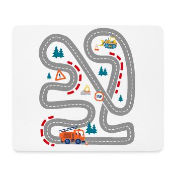 Spielen Sie Autorennen auf dem Rücken Familiengeschenk - Mousepad (Querformat) - Weiß - Vorne