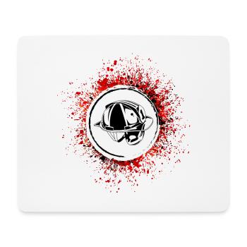 Feuerwehrhelm Symbol - Mousepad (Querformat) - Weiß - Vorne