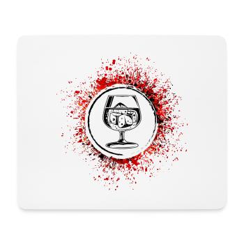 Whiskey Icon - Mouse Pad (horizontal) - white - Front