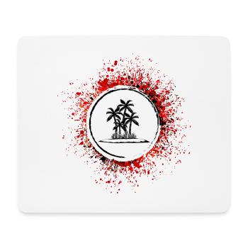 Icône de Palm Island - Tapis de souris (format paysage) - blanc - Devant