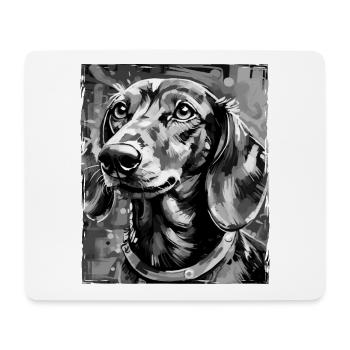 Dachshund Dog Portrait Dachshund - Mouse Pad (horizontal) - white - Front