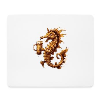 Seahorse Beer Funny - Mouse Pad (horizontal) - white - Front