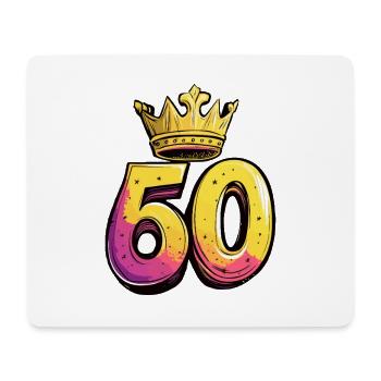 60 Number Crown - Mouse Pad (horizontal) - white - Front
