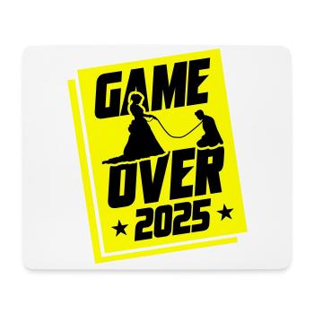 Hochzeit Game Over 2025 Junggesellenabschied - Mousepad (Querformat) - Weiß - Vorne