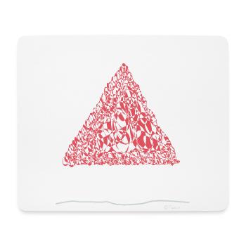 Abstract design das schützende Dach des Zuhause - Mousepad (Querformat) - Weiß - Vorne
