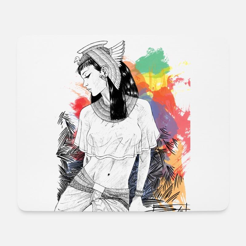 Kleopatra - Mousepad (Querformat) - Weiß