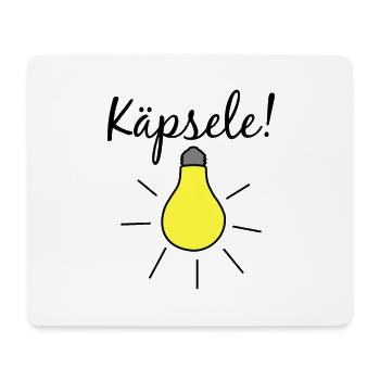 Käpsele! Schwäbisch Dialekt Geschenkidee - Mousepad (Querformat) - Weiß - Vorne