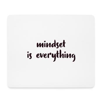 Mindset is all mind motto setting - Mouse Pad (horizontal) - white - Front