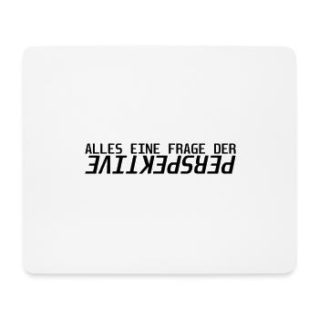 All a question of perspective font design - Mouse Pad (horizontal) - white - Front