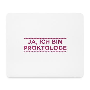 Oui, je suis proctologue. - Tapis de souris (format paysage) - blanc - Devant