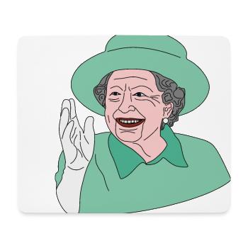 Our majesty the queen Elizabeth II. - Mouse Pad (horizontal) - white - Front