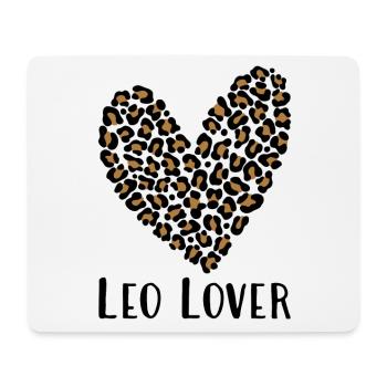Leo Lover - Mousepad (Querformat) - Weiß - Vorne