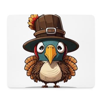 Thanksgiving Truthahn - Mousepad (Querformat) - Weiß - Vorne
