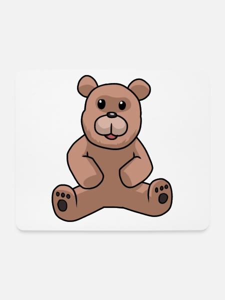 Teddy Teddybär Kinder Kleinkind Braunbär Baby - Mousepad (Querformat) - Weiß