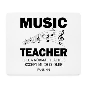 Music teacher school fun singing instrument gift - Mouse Pad (horizontal) - white - Front
